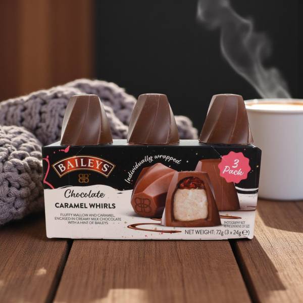 Baileys Chocolate Caramel Whirls 3pk 72g